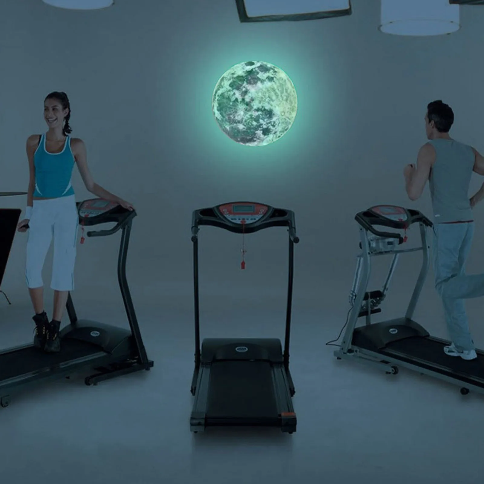 Large Moon Fluorescent Wall Sticker 5-20cm Removable Glow In The Dark Sticker Wall Sticker Kids Room Decoration Home Decor