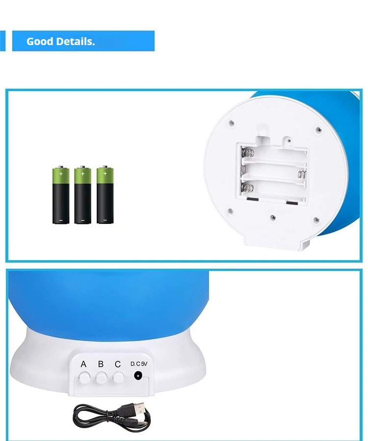 Night Lamp Projector Starry Sky Night Light Projector Baby Lamp Decor Rotating Starry Nursery Moon Galaxy Projector Table Light