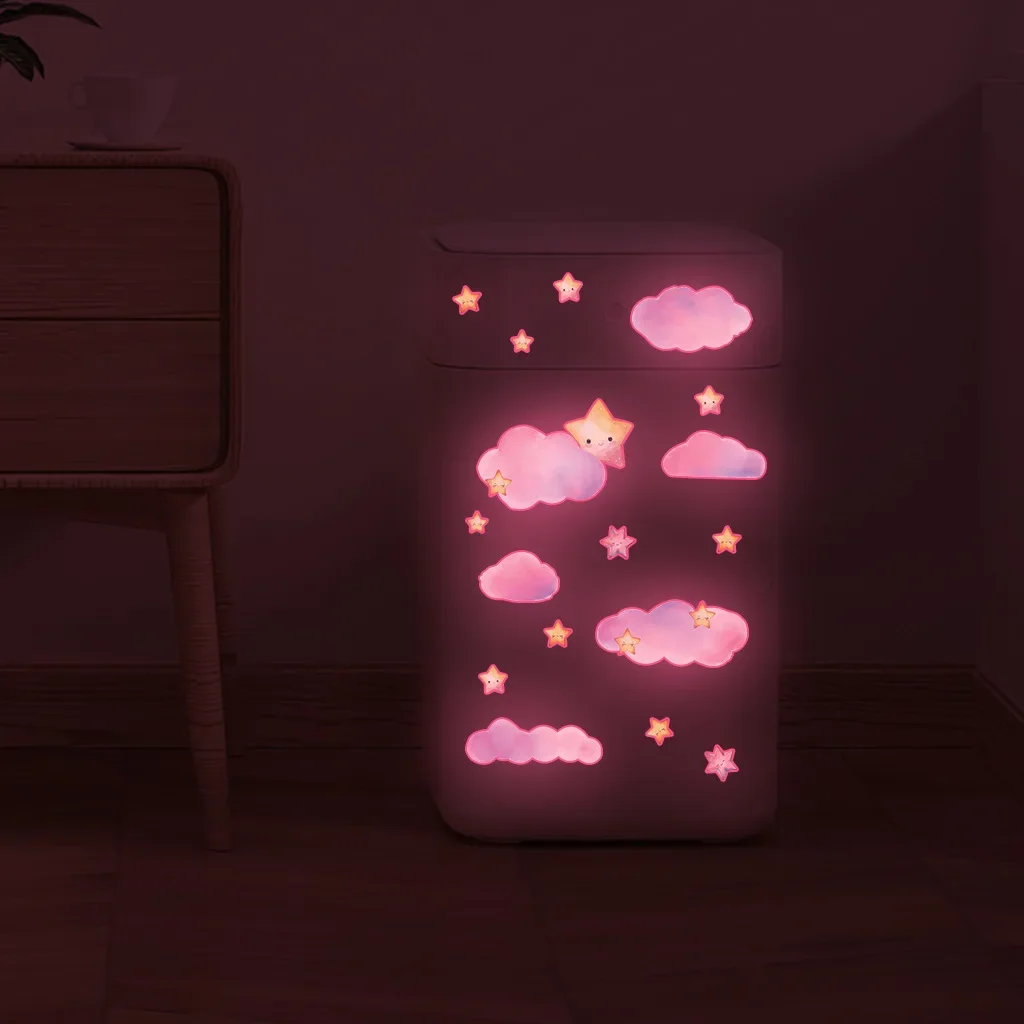 Clouds Cute Stars Luminous Beautify Stickers Children's Room Decoration Cartoon Stickers Home Decoration Stickers Posters