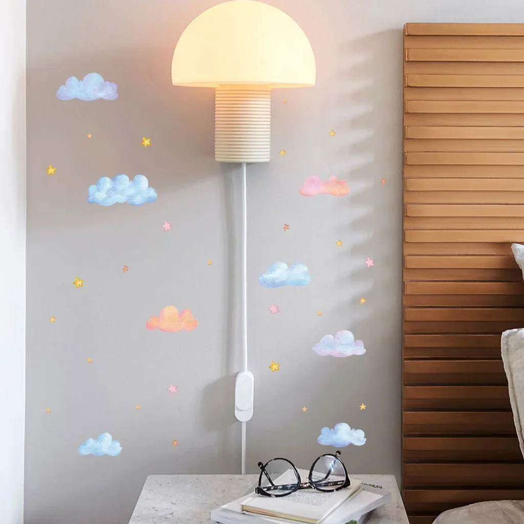 Clouds Cute Stars Luminous Beautify Stickers Children's Room Decoration Cartoon Stickers Home Decoration Stickers Posters