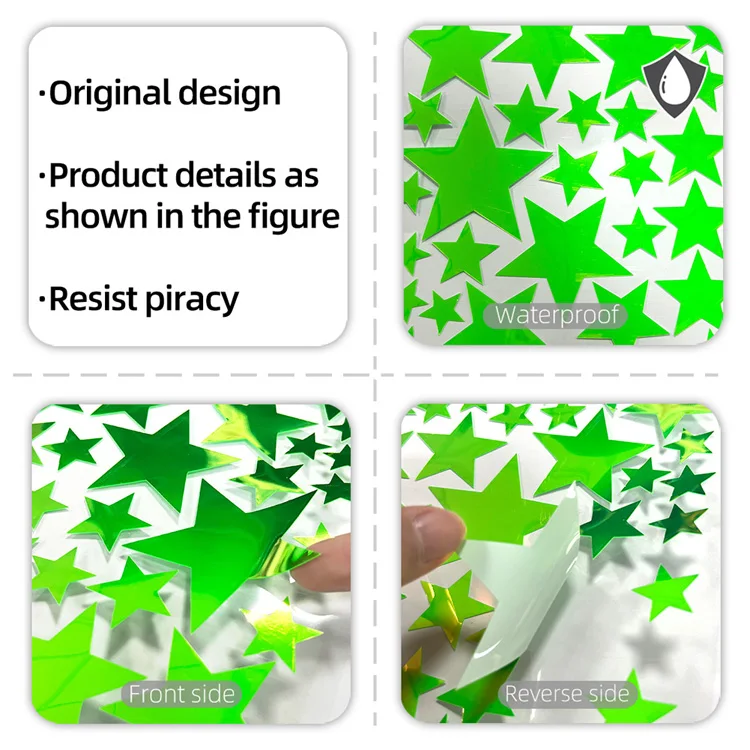 Colorful Luminous Stars Moon Wall Stickers For Kids Room Bedroom Decoration Home Decals Glow In The Dark Background Decor Mural