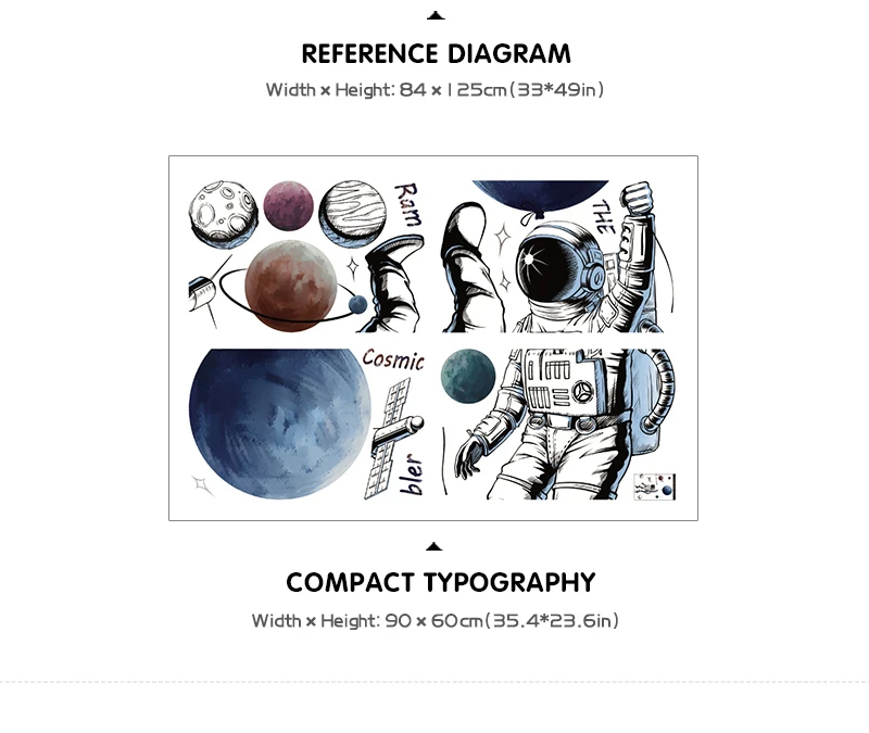 Space Theme Astronaut Wall Sticker Dormitory Living Room Wall Decor Self-adhesive Bedroom 3d Kids Room Decoration Home Decor Space Theme Astronaut Wall Sticker Dormitory Living Room Wall Decor Self-adhesive Bedroom 3d Kids Room Decoration Home Decor