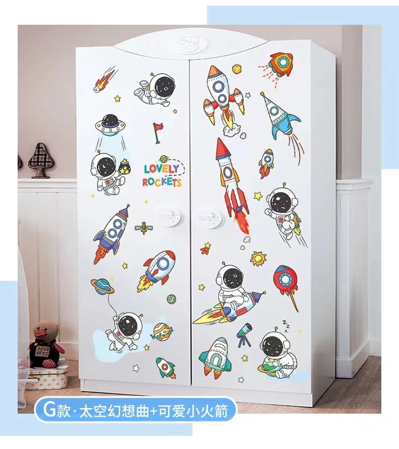 DIY Space Astronaut Wall Decal Boys' Room Wall Decal Decorative Children's Room Cosmic Sky Background Wall Art Wallpaper DIY Space Astronaut Wall Decal Boys' Room Wall Decal Decorative Children's Room Cosmic Sky Background Wall Art Wallpaper