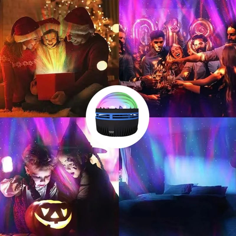 LED Galaxy Projection Light, 2-in-1 Northern Light Projector, Bedroom Night Light, Children's Room Decoration, Party Decoration