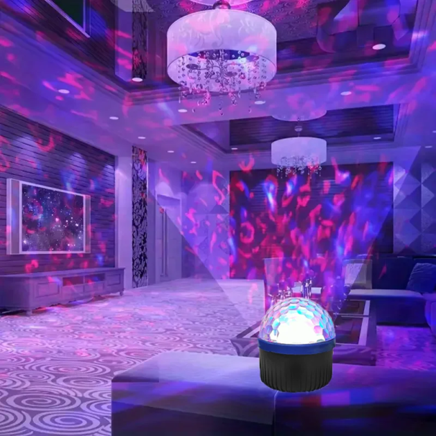 Rotating water wave ambient lighting projector, multi-color selection, party space lights, Northern Lights decorative lights