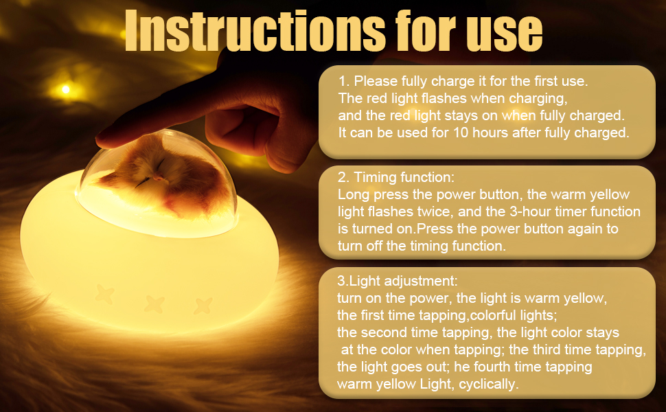 Cute Kitty Spaceship Night Light LED For Kids, USB Rechargeable, 7-Color Touch Color-Changing, Cat Night Lights for Bedroom 0.8W Cute Kitty Spaceship Night Light LED For Kids, USB Rechargeable, 7-Color Touch Color-Changing, Cat Night Lights for Bedroom 0.8W