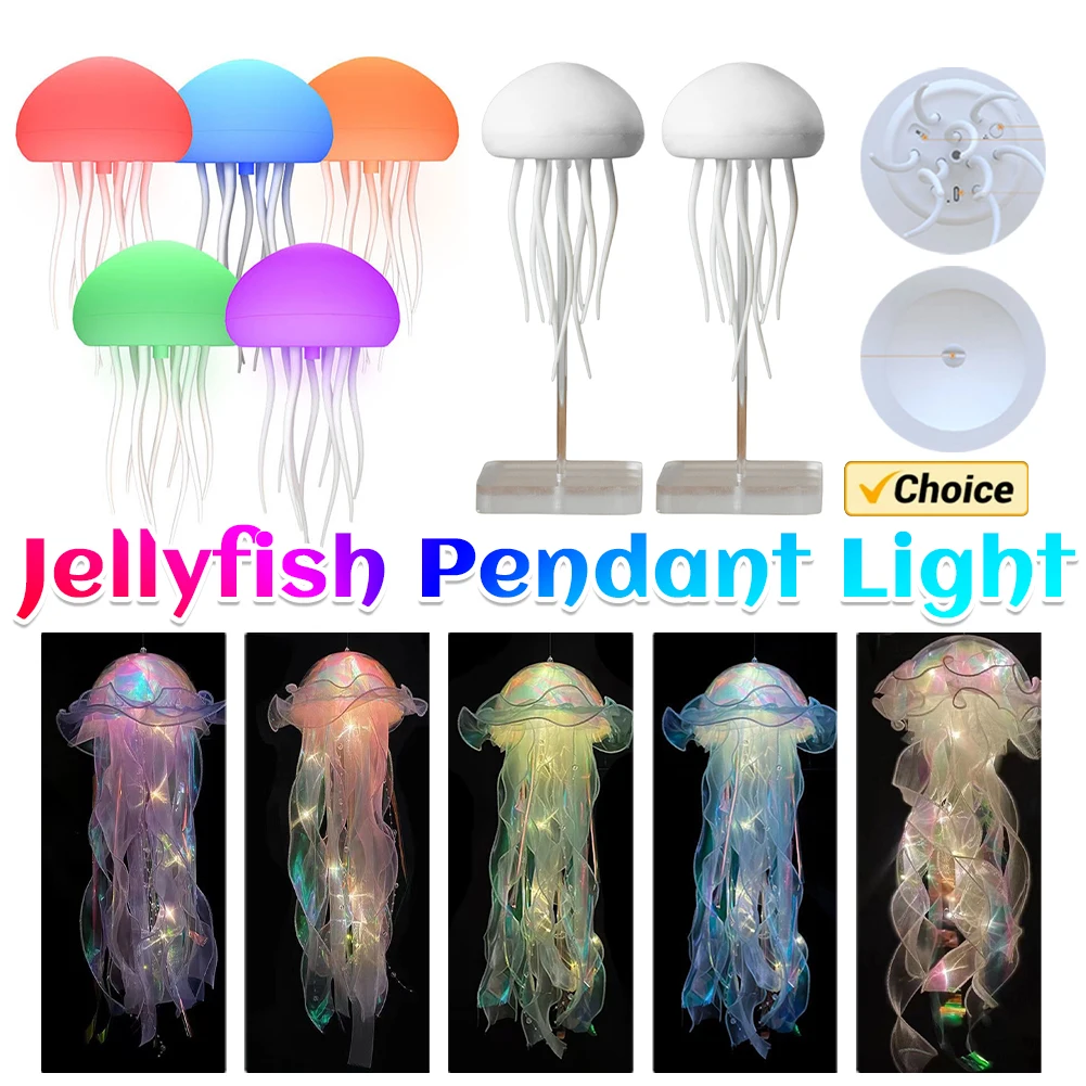 Jellyfish Night Light, Battery Ceiling Lantern, Ribbon Bead Decor Star lights Mushroom night light Night light plug in wall Sign
