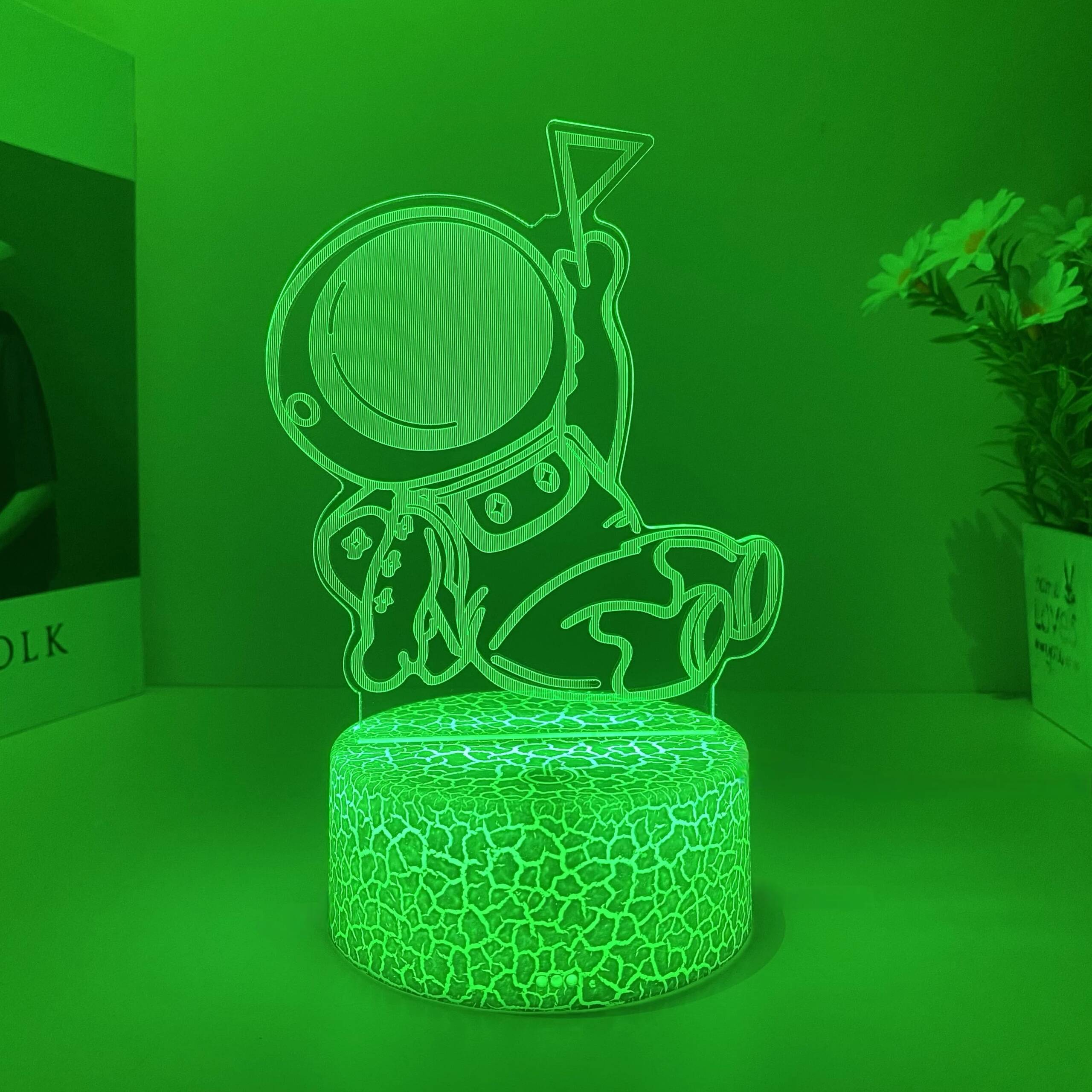 1pcs space astronaut 3D nightlight, USB interface, bedroom atmosphere light, birthday, holiday gift table light for friends.